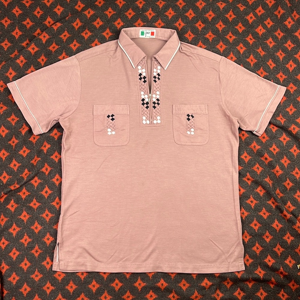 Vintage Italian Quarter Zip T Shirt